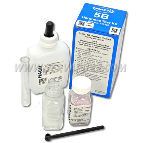 hardness test kits|hach 145300 total hardness test kit model 5 b.